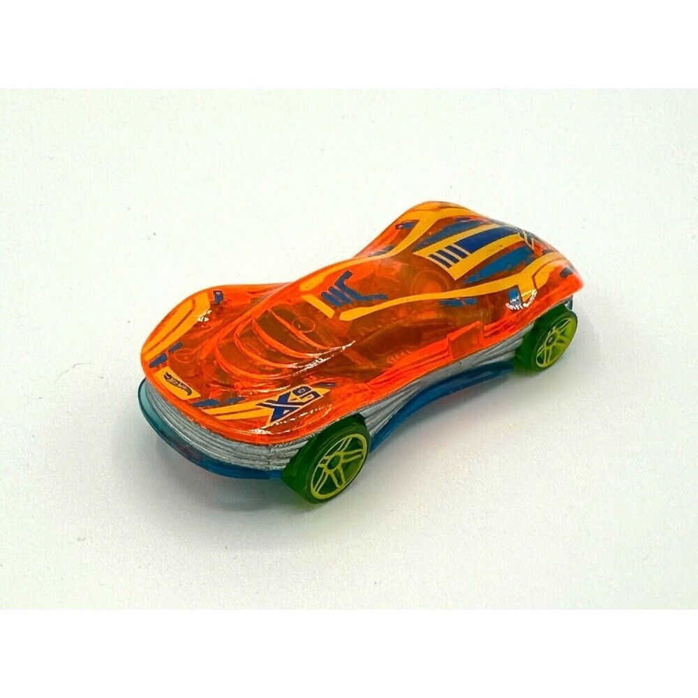 Hot Wheels Clear Blue Speeder - Clear With Orange Clear Bottom‎ 2014